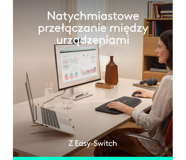 Logitech Signature Comfort Plus MK880 grafitowy - 1533424 - zdjęcie 9